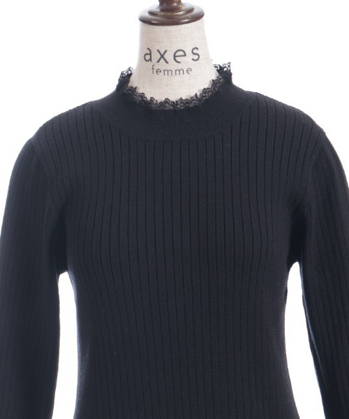 axes femme（アクシーズ ファム） ニット セーター リボン×チュール