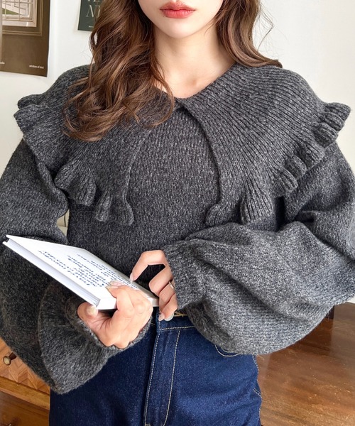 STONE  ダークグレー 長袖ニット M STONE ISLAND ☆ Lambswool Crewneck Knit [正規品/関税込] (STONE