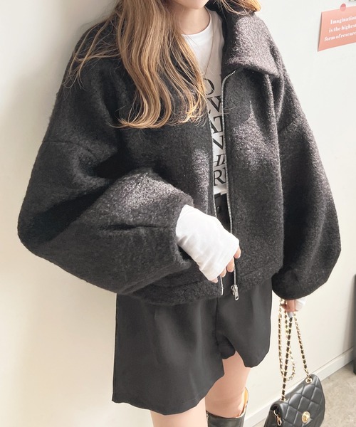 「Futier land」 ムートンベスト MEDIUM グレイッシュベージュ レディース_画像5