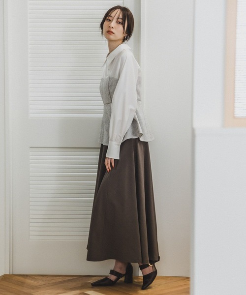 「Andemiu」 長袖ブラウス FREE グレー レディース_画像2