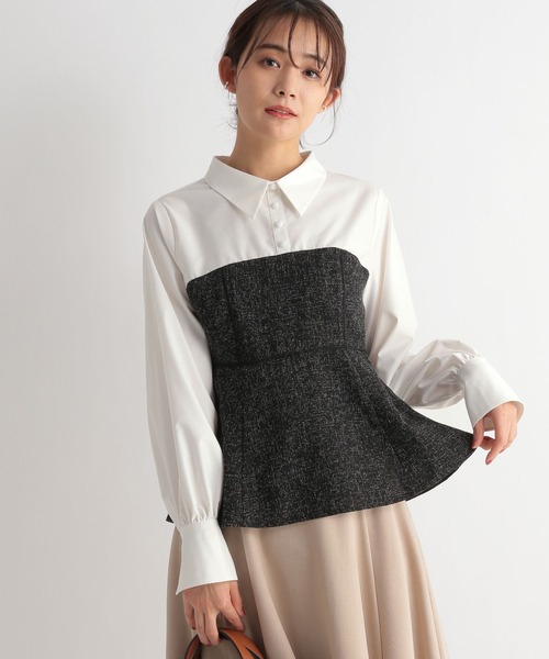 「Andemiu」 長袖ブラウス FREE グレー レディース_画像5