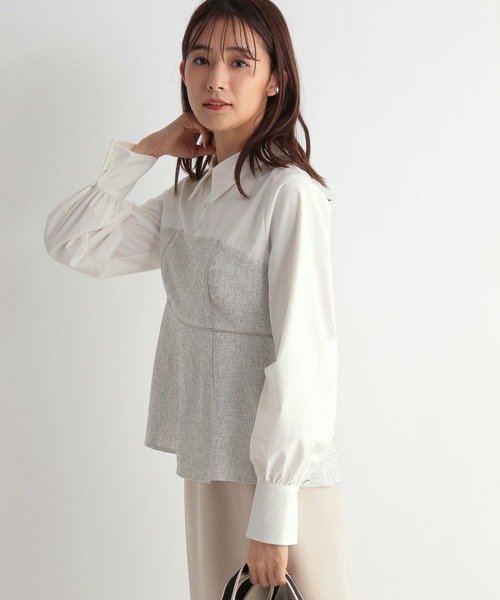 「Andemiu」 長袖ブラウス FREE グレー レディース_画像8