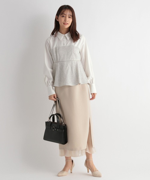 「Andemiu」 長袖ブラウス FREE グレー レディース_画像9