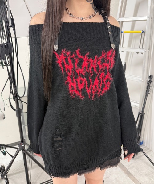 新品タグ付き！刺繍オフショルニット 新品タグ付き！刺繍オフショルニット 【公式通販】