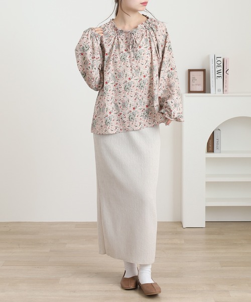 DENDRBIUM ペイズリー　柄ブラウス ペイズリー柄ブラウス【Leilian WHITE LABEL