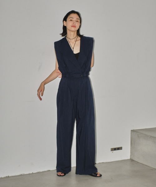 「TODAYFUL」 パンツ 38inch ネイビー レディース_画像3