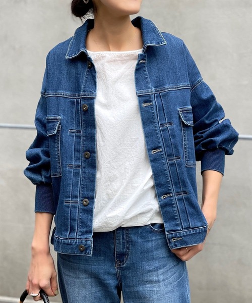 BEARDSLEY（ビアズリー） ジャケット L インディゴブルー レディース