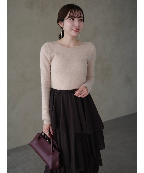 anuans 長袖ニットセーター anuans（アニュアンス） ニット セーター ニットボディスーツ