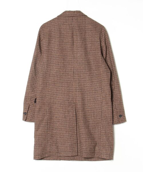 NANO universe（ナノ・ユニバース） チェック柄チェスターコート L