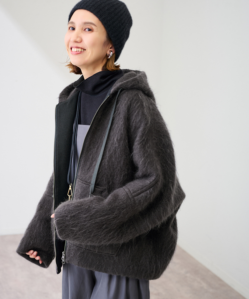 FRAMeWORK（フレームワーク） コート アウター シャギーフーディ