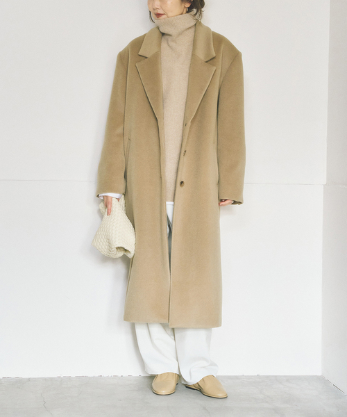 abyts BEAVERチェスターコート　ロングコート abyts BEAVERチェスターコートロングコート