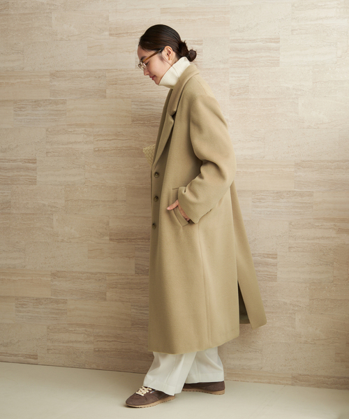 新品 Plage MY chester ジャケット コート 36 plage（プラージュ） コート チェスターコート WORSTED BEAVER CHESTER