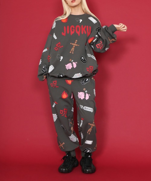 「PUNYUS」 スウェットパンツ 3 ホワイト レディース_画像3