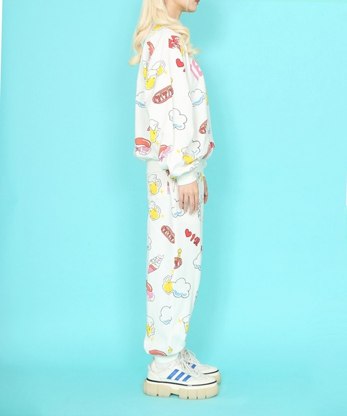 「PUNYUS」 スウェットパンツ 3 ホワイト レディース_画像7