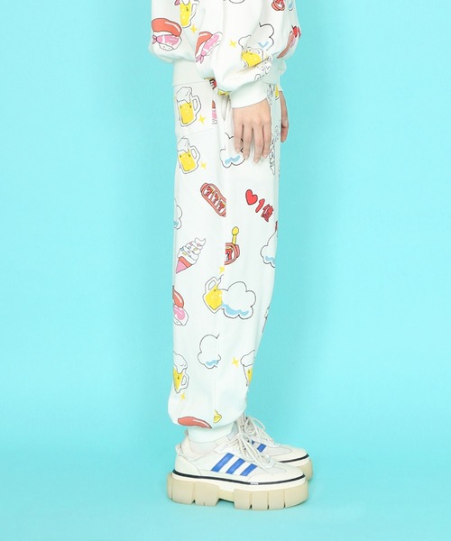 「PUNYUS」 スウェットパンツ 3 ホワイト レディース_画像8