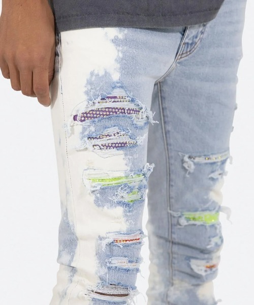 mnml（ミニマル） ジーンズ mnml/ミニマル/X409 RHINESTONE SKINNY