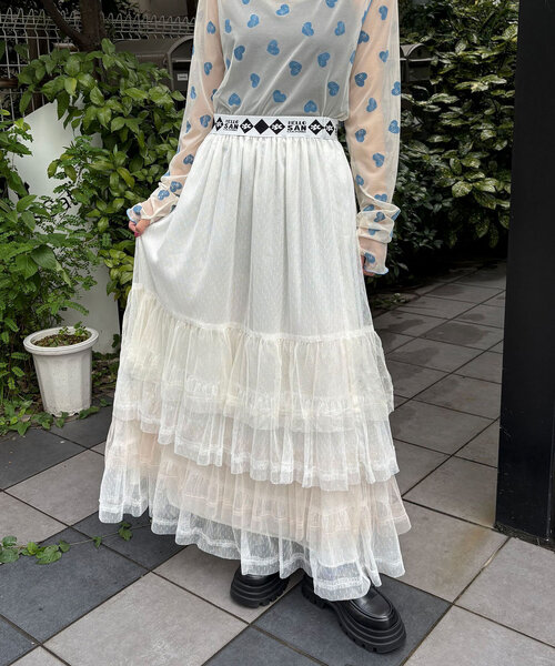 「HELLO.SANFRANCISCO」 スカート ONE SIZE ピンク レディース_画像9