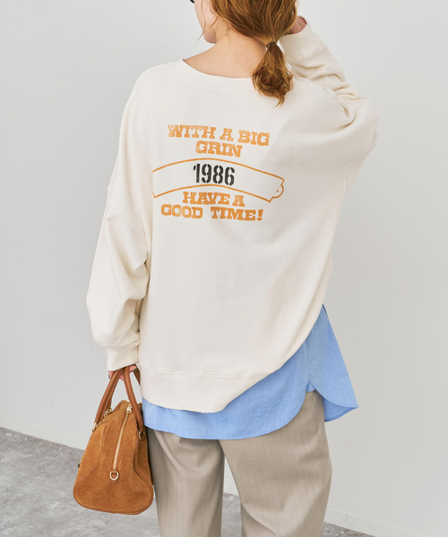 【美品】Spick & SpanスピックアンドスパンロゴスウェットsizeF カラーロゴスウェット（スウェット）｜Spick & Span（スピック＆スパン