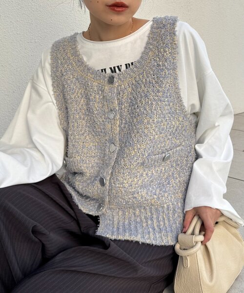CIAOPANIC TYPY（チャオパニックティピー） ベスト ジレ 銀ボタン