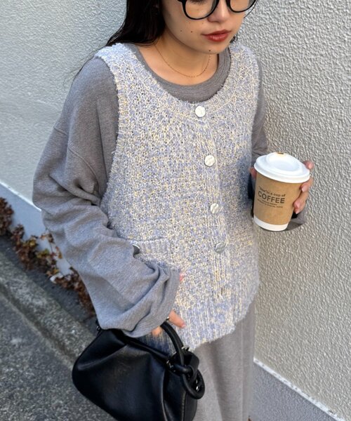 CIAOPANIC TYPY（チャオパニックティピー） ベスト ジレ 銀ボタン
