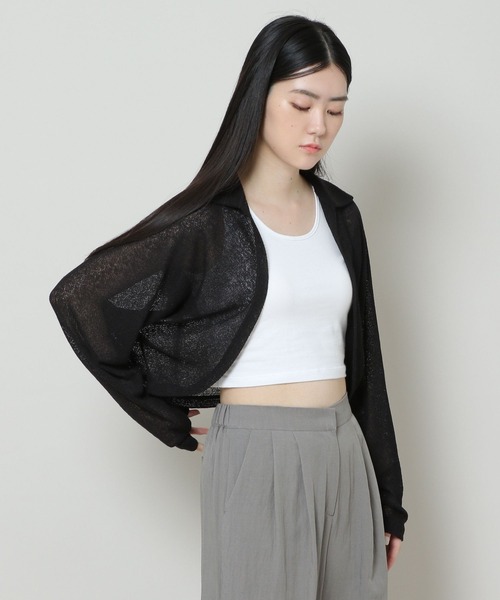 「ALAND」 カーディガン FREE アイボリー レディース_画像3