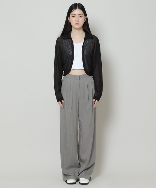 「ALAND」 カーディガン FREE アイボリー レディース_画像4