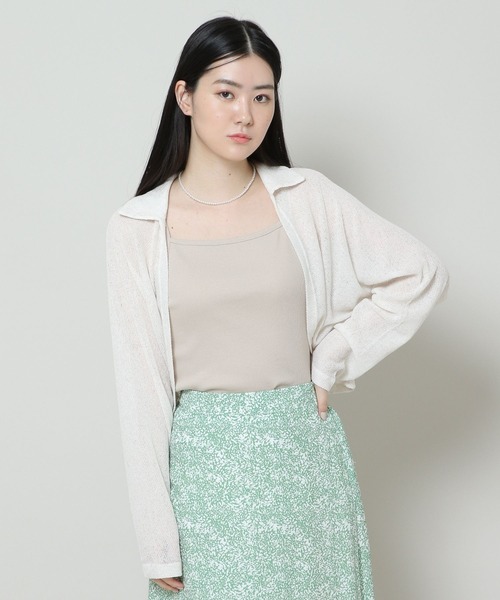 「ALAND」 カーディガン FREE アイボリー レディース_画像7