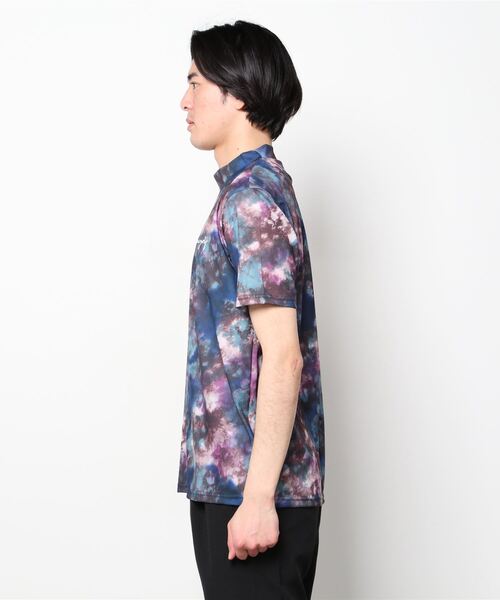 「BEAMS GOLF」 半袖Tシャツ LARGE ネイビー メンズ_画像2