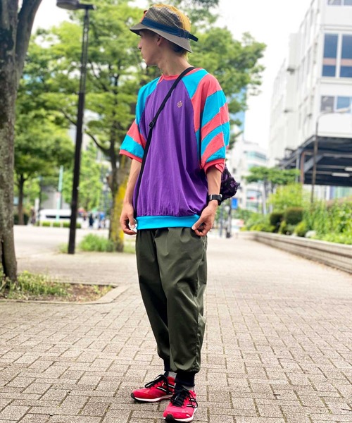 「ALDIES」 イージーパンツ MEDIUM ブルーグリーン メンズ_画像2