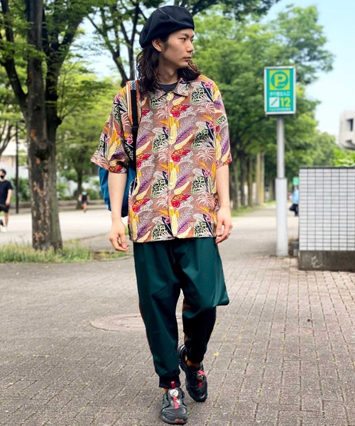 「ALDIES」 イージーパンツ MEDIUM ブルーグリーン メンズ_画像8