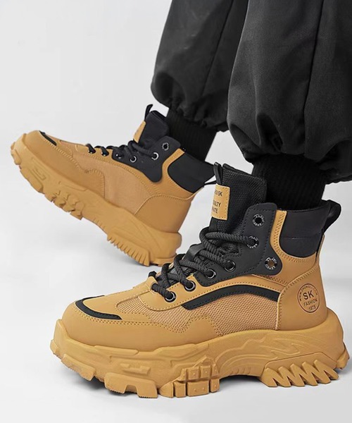 WESTBOY（ウエストボーイ） ブーツ 4.5cm ボリューム レースアップバイ