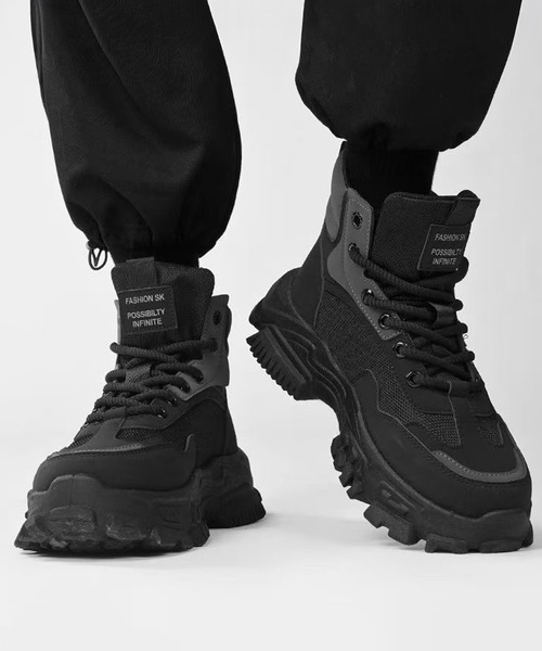 WESTBOY（ウエストボーイ） ブーツ 4.5cm ボリューム レースアップバイ