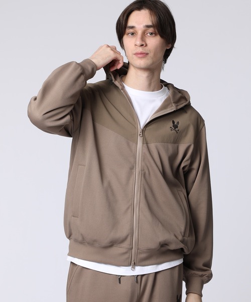 Psycho Bunny（サイコバニー） パーカー 異素材切替 ワッフル