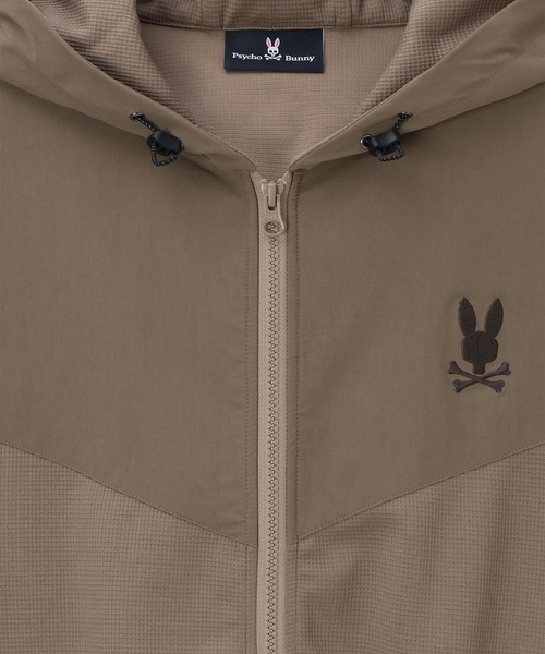 Psycho Bunny（サイコバニー） パーカー 異素材切替 ワッフル