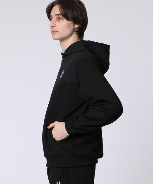 Psycho Bunny（サイコバニー） パーカー 異素材切替 ワッフル