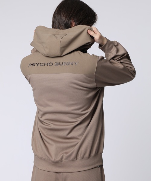 Psycho Bunny（サイコバニー） パーカー 異素材切替 ワッフル