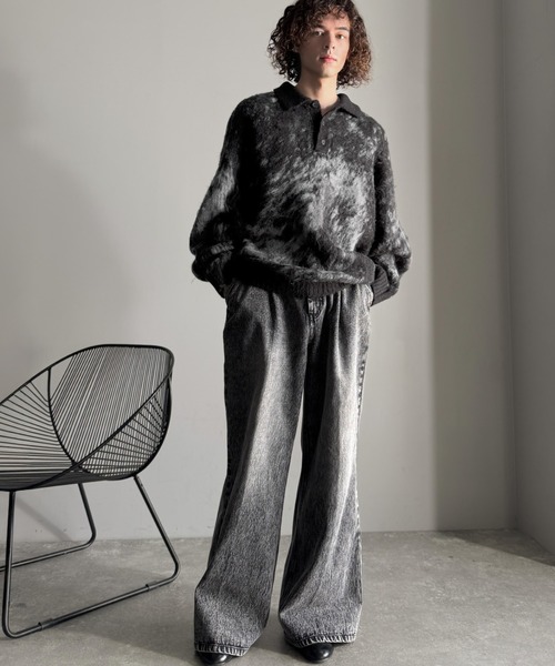 「Classical Origin」 長袖ニット LARGE ライトグレー メンズ_画像7