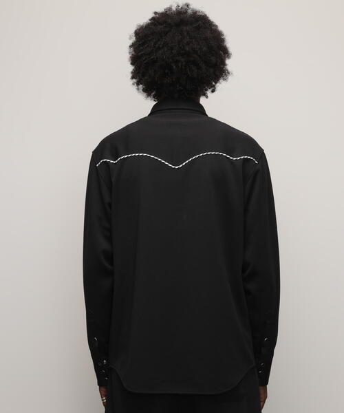 「schott」 長袖シャツ X-LARGE ネイビー メンズ_画像3