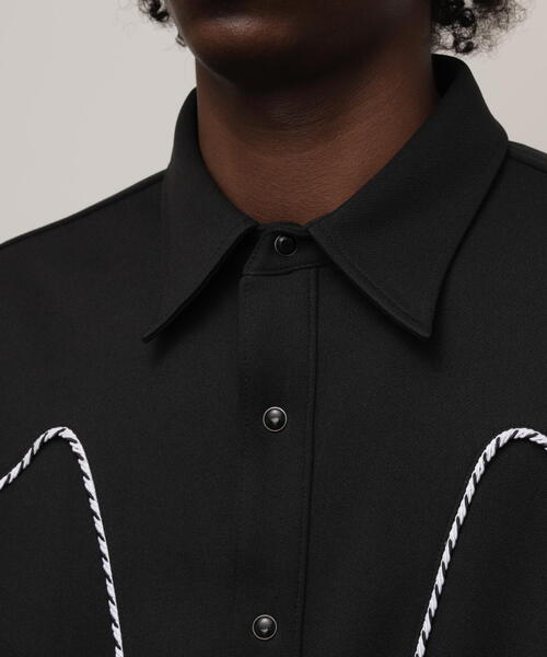 「schott」 長袖シャツ X-LARGE ネイビー メンズ_画像4