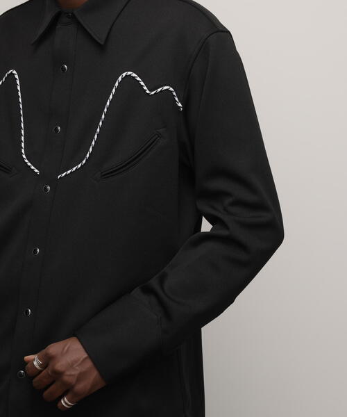 「schott」 長袖シャツ X-LARGE ネイビー メンズ_画像6