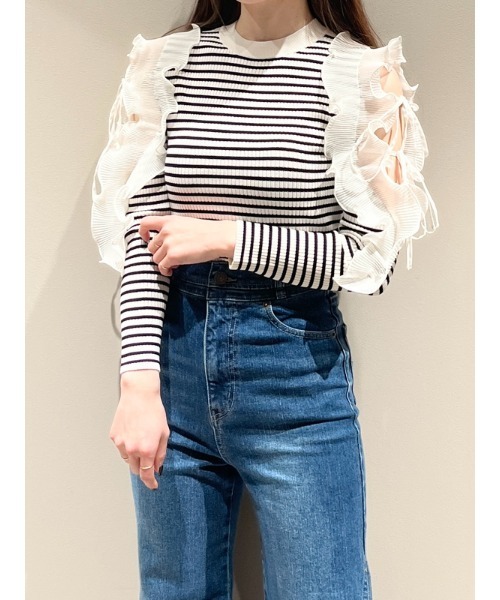 「SNIDEL」 長袖ニット ONE SIZE ホワイト レディースの画像