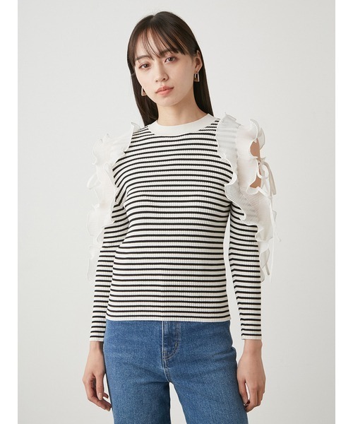 「SNIDEL」 長袖ニット ONE SIZE ホワイト レディースの画像
