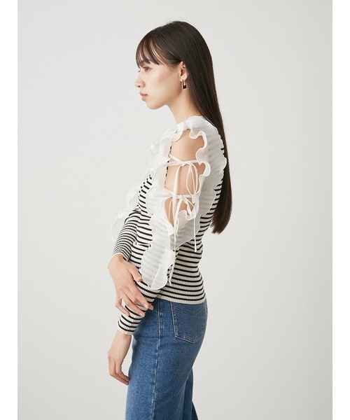 「SNIDEL」 長袖ニット ONE SIZE ホワイト レディースの画像