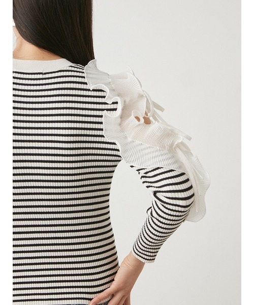「SNIDEL」 長袖ニット ONE SIZE ホワイト レディースの画像