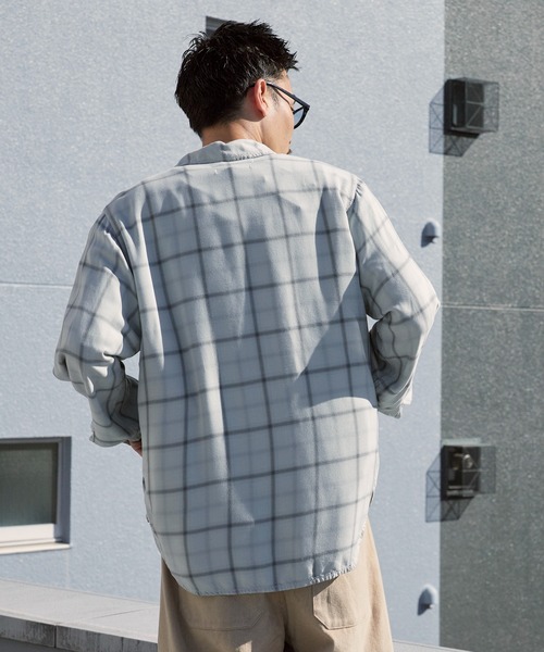 REMI RELIEF（レミ レリーフ） シャツ レーヨンツイルチェックシャツ