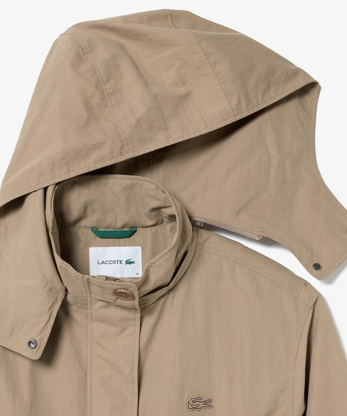 「LACOSTE」 コート 40 ダークネイビー レディースの画像