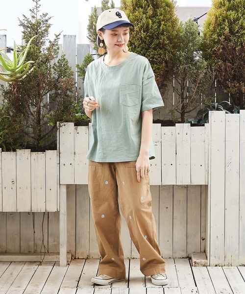 「CUBE SUGAR」 パンツ S カーキ レディース_画像3