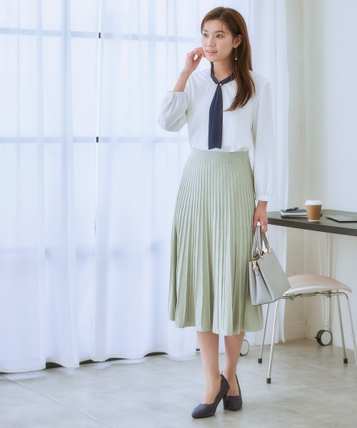 「7days Life Styling」 長袖ブラウス S ネイビー レディース_画像3