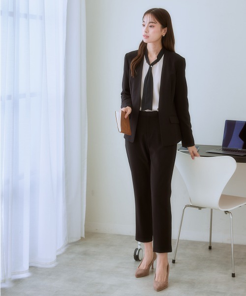 「7days Life Styling」 長袖ブラウス S ネイビー レディース_画像7