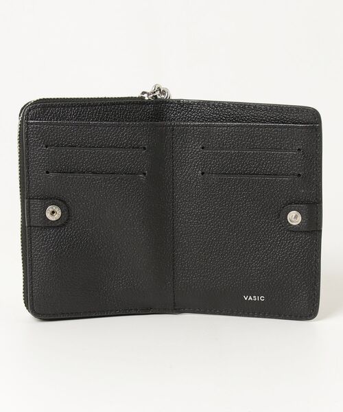 「VASIC」 ワンポイント財布 - ブラック レディース_画像4